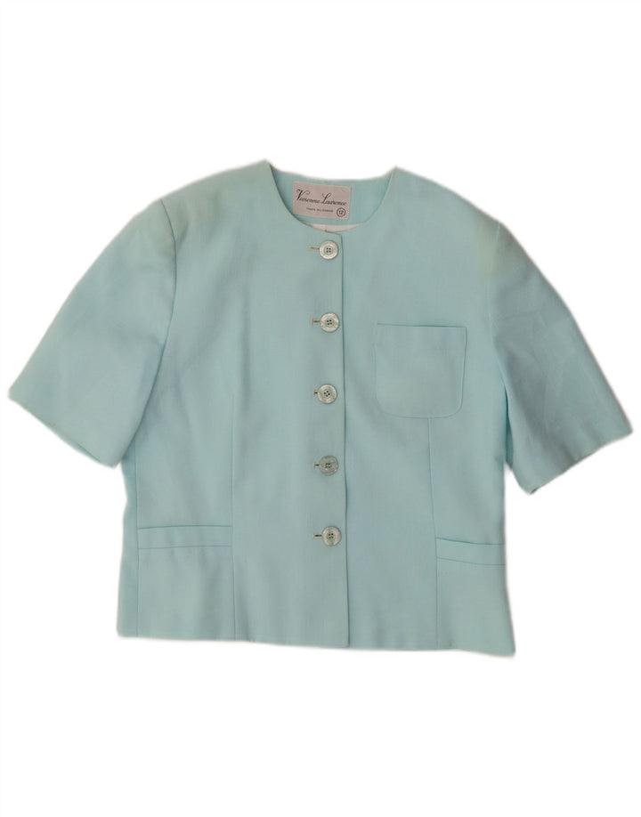 VIVIENNE LAURENCE Ženska jakna s 5 gumba UK 12 Srednje plava