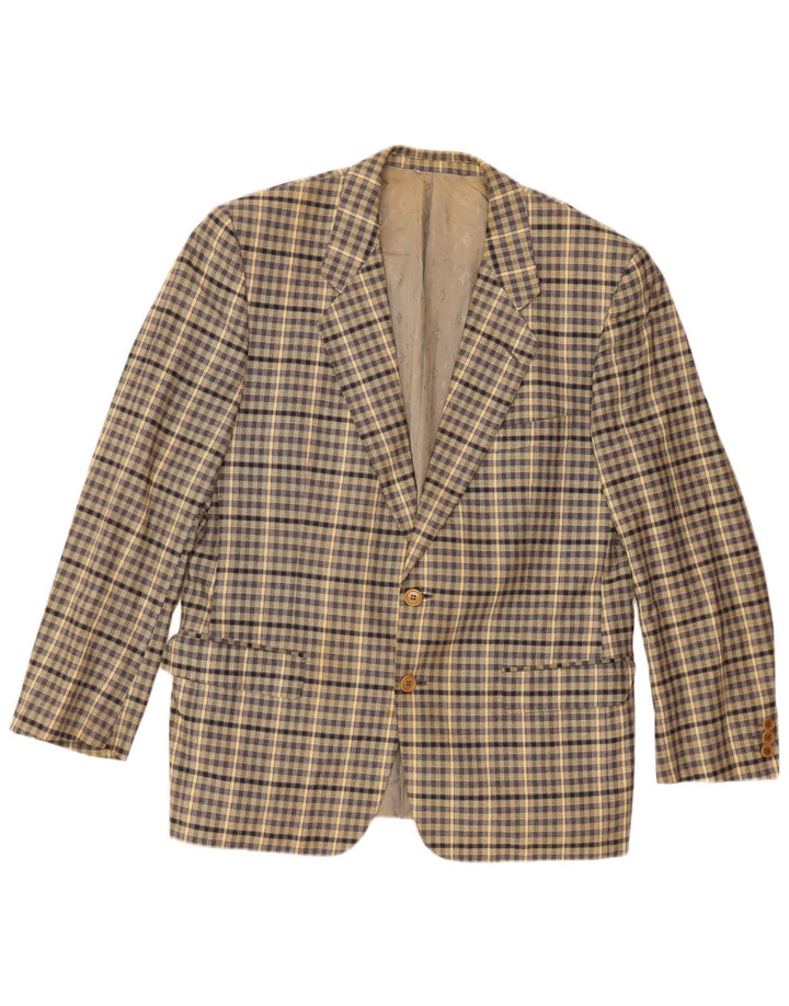 Roberta di Camerino Muška jakna sa 2 gumba IT 52 XL Bež Gingham