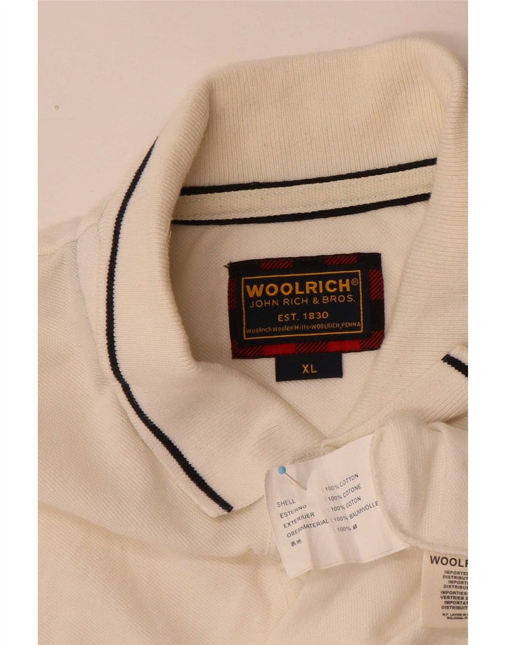 Woolrich muška polo majica XL bijeli pamuk