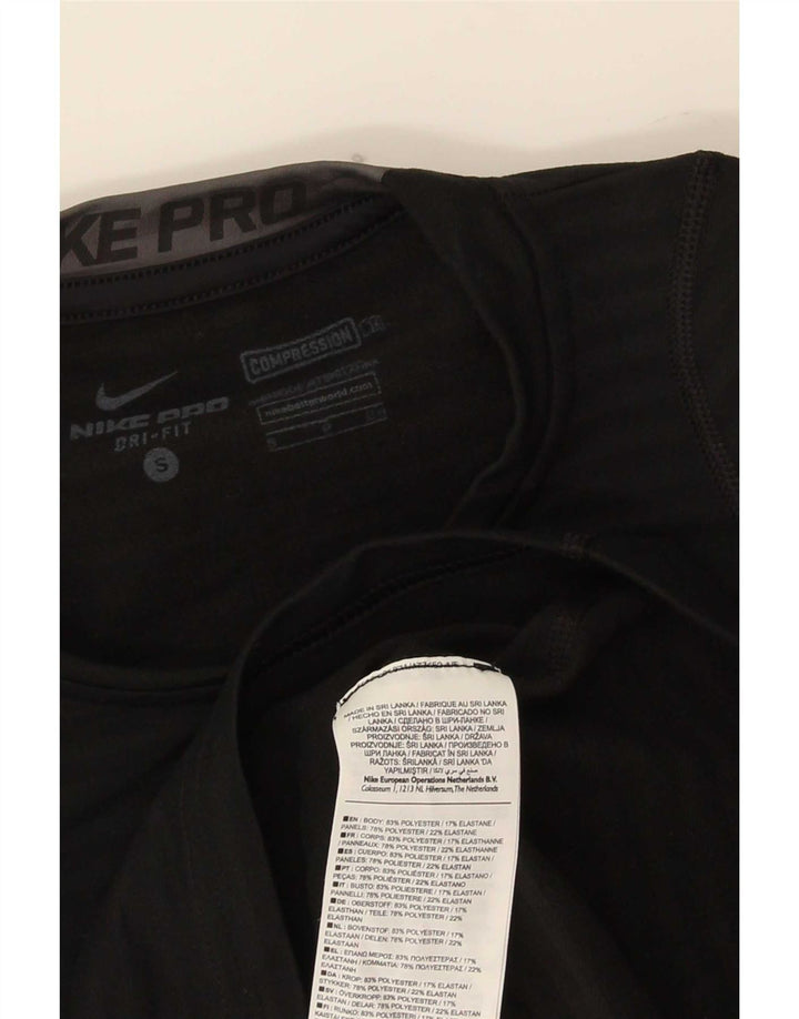 Nike muška Dri Fit majica dugih rukava mala crna poliester