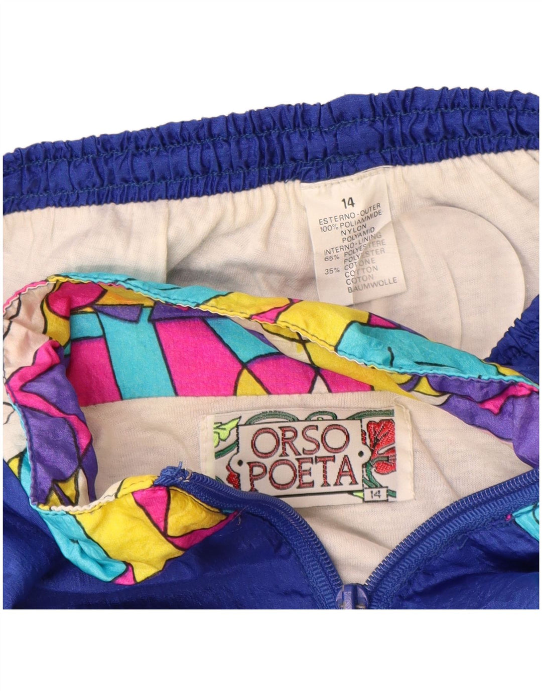 ORSO POETA Puna trenirka za dječake 13-14 godina, plava poliamidna boja