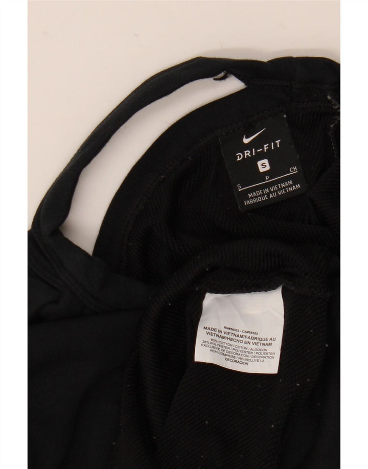 Nike Ženski Dri Fit Oversize Sweatshirt Džemper UK 10 Mali crni pamuk
