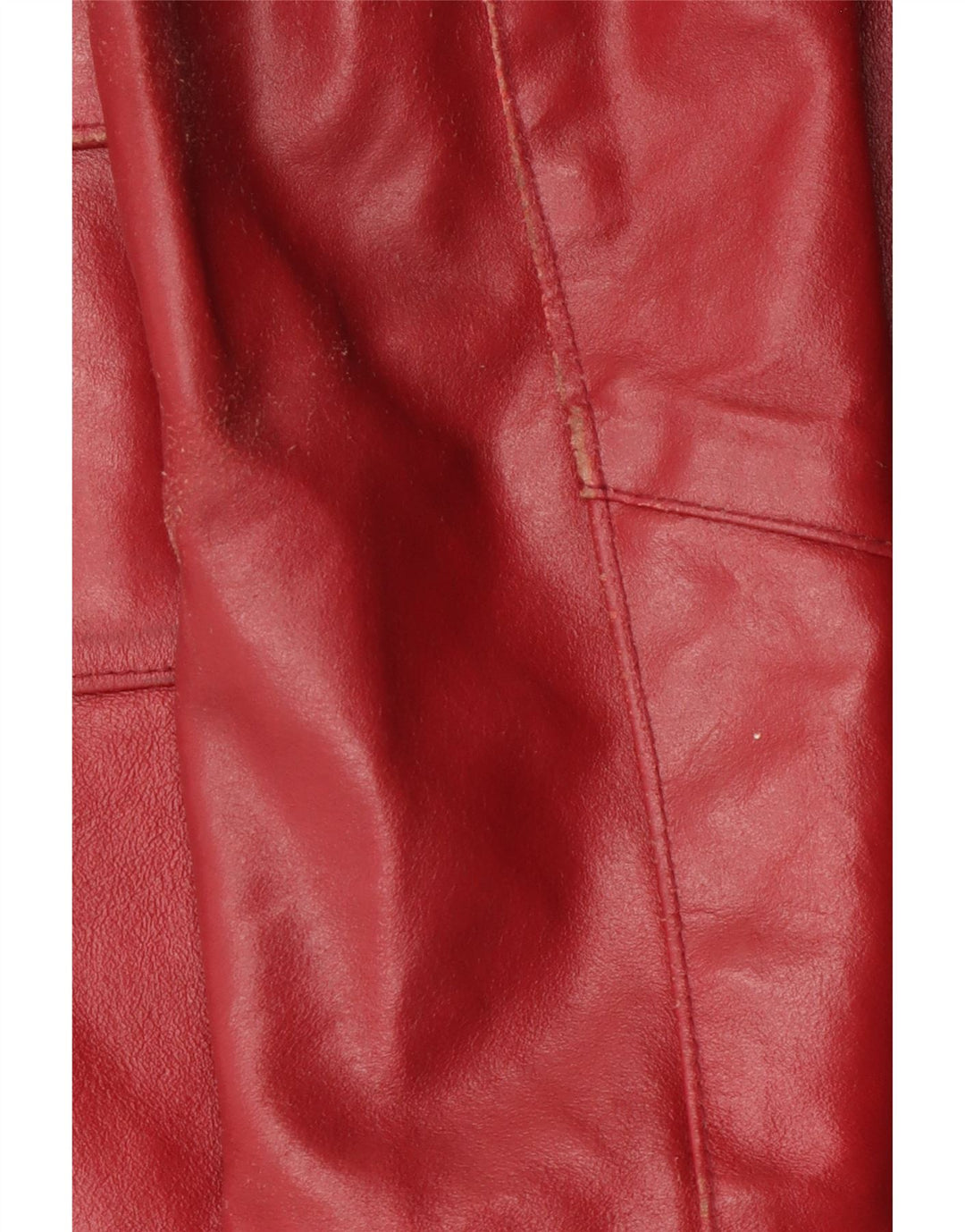 Vintage ženski kožni kaput UK 18 XL crvena koža