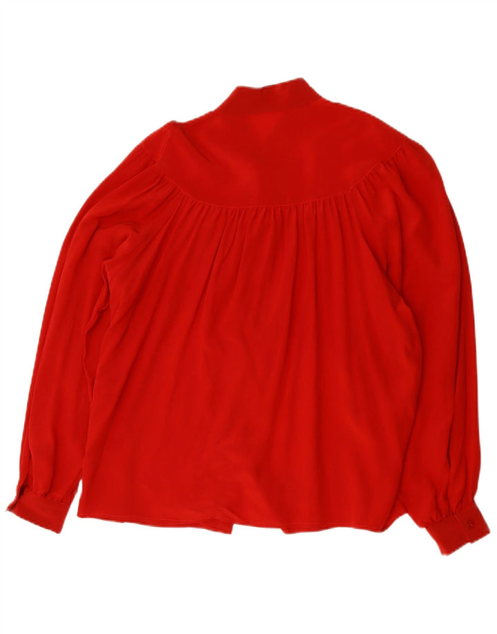Vintage ženska košulja bluza UK 16 velika crvena