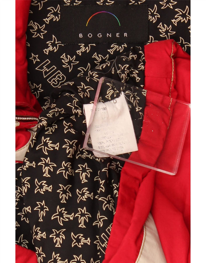BOGNER muška grafička anorak jakna UK 42 XL poliester crvene boje