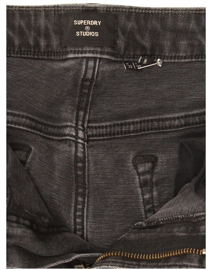 Superdry ženske skraćene uske traperice W32 L25 sivi pamuk