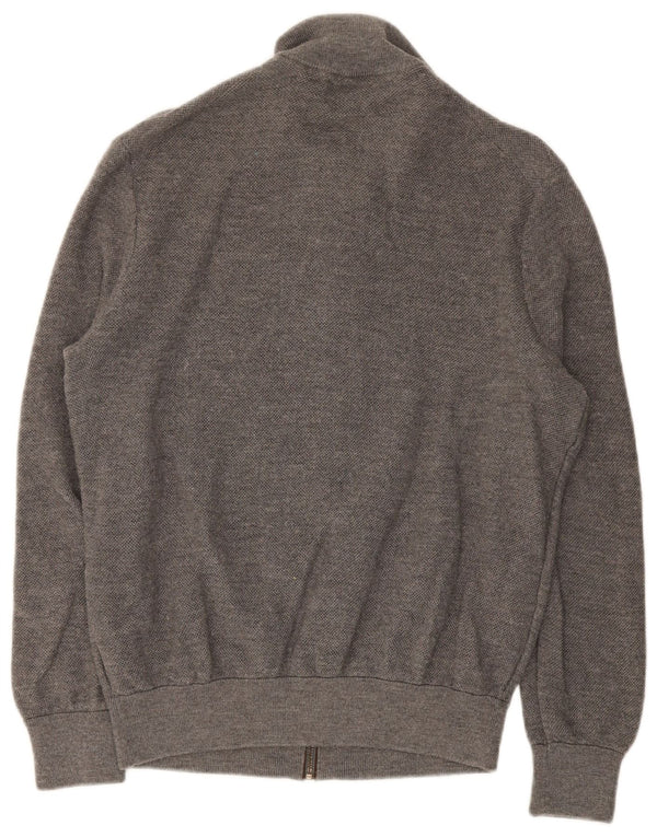 Polo Ralph Lauren muški kardigan pulover od velike sive merino vune