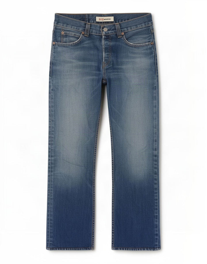 Levi's muške 512 Bootcut traperice W31 L28 plavi pamuk
