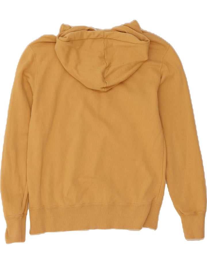 CHAMPION Womens Hoodie Jumper UK 14 Medium Yellow Vintage Champion and Second-Hand Champion from Messina Hembry 