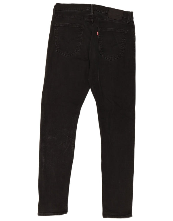 Levi's muške 512 uske sužene traperice W34 L34 crni pamuk
