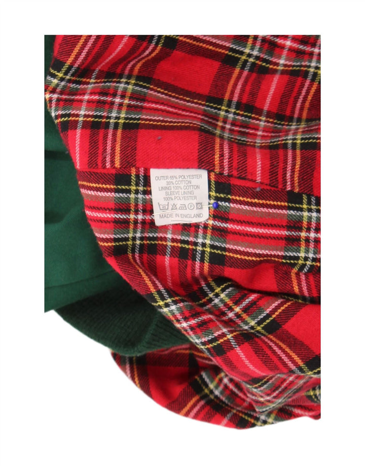 Vintage muška bomber jakna UK 40 velika zelena poliesterska retro jakna