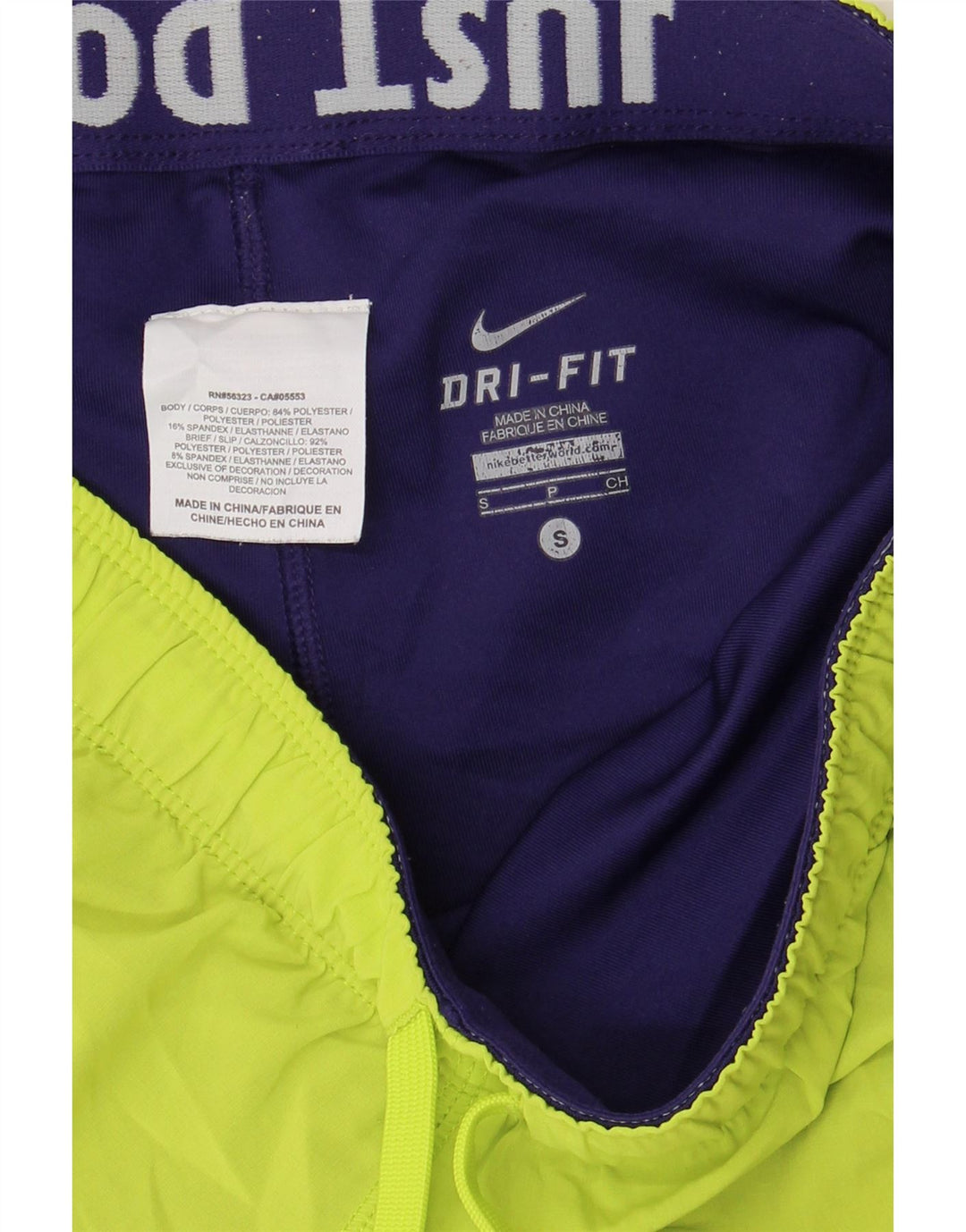 NIKE Ženske Dri Fit Sportske kratke hlače UK 10 Mali zeleni poliester