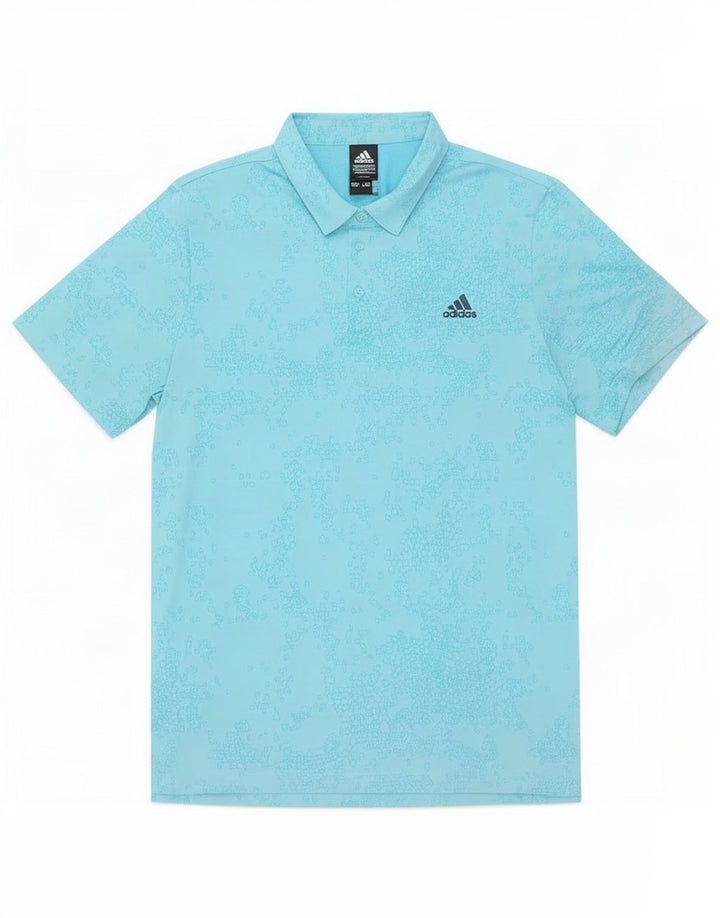 Adidas muška polo majica XL plavi geometrijski poliester