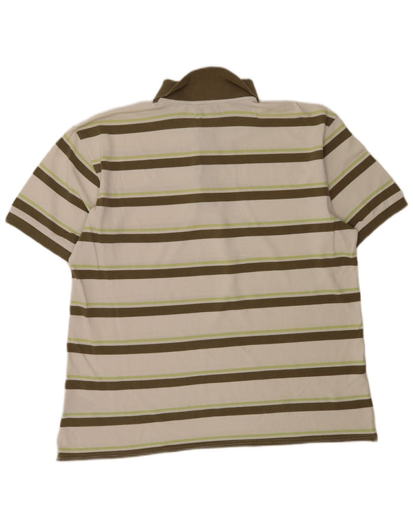 Kappa muška polo majica 3XL bijeli pamuk na pruge