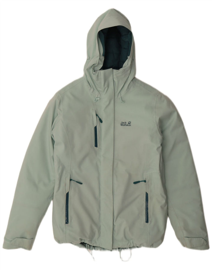 Jack Wolfskin ženska velika podstavljena jakna s kapuljačom UK 8/10 Mala zelena
