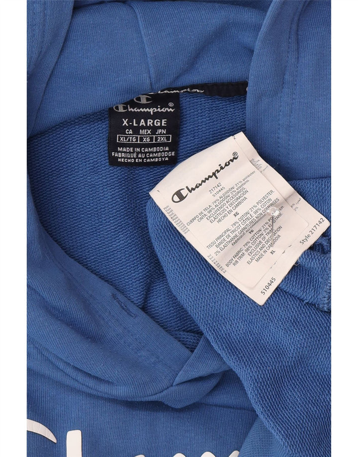 Champion muška majica s kapuljačom XL, plavi pamuk