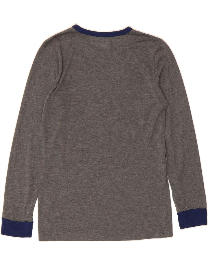 EDDIE BAUER Boys Graphic Top Long Sleeve 14-15 Years Large Grey Polyester Vintage Eddie Bauer and Second-Hand Eddie Bauer from Messina Hembry 