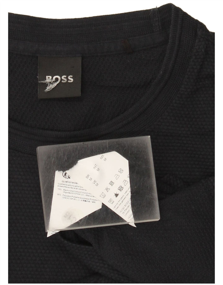 Hugo Boss muška majica kratkih rukava srednje tamnoplavi pamuk