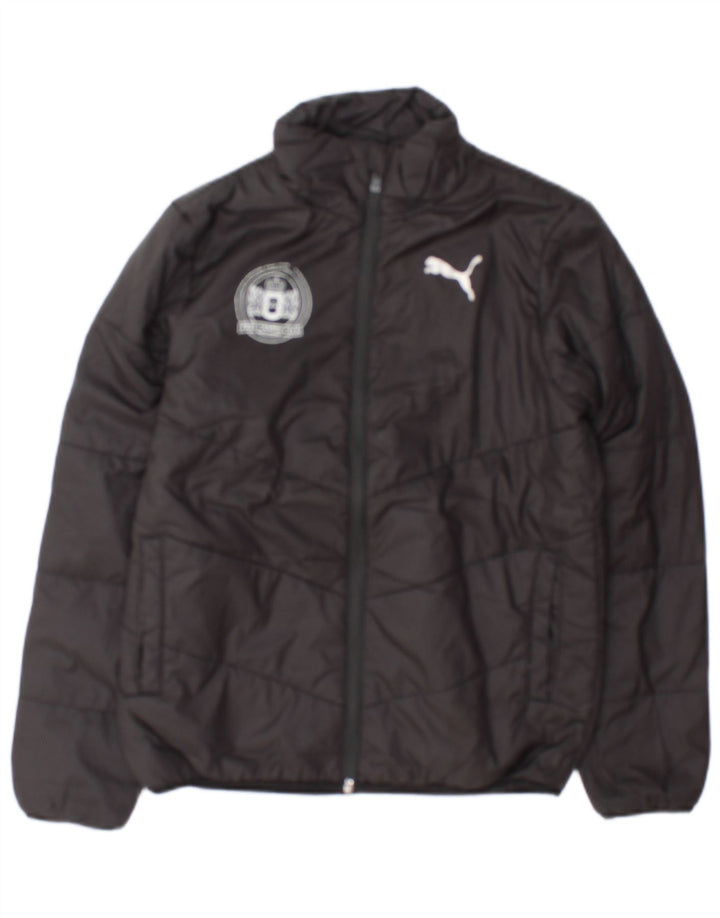 Puma Boys Graphic Podstavljena jakna 11-12 godina crna poliester