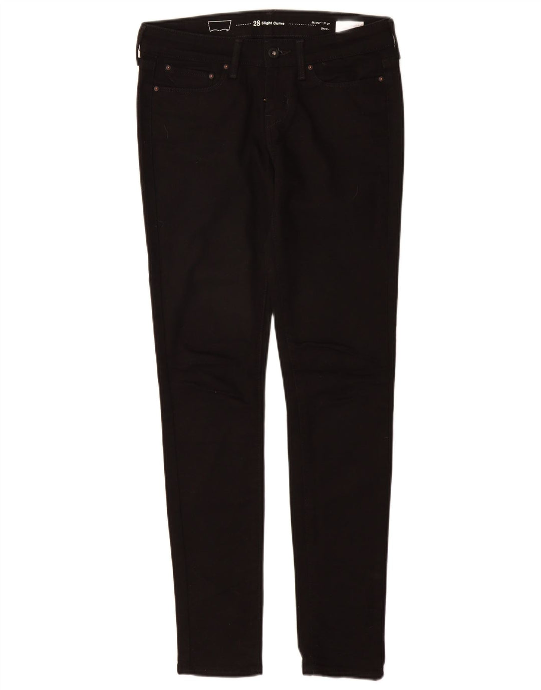 LEVI'S ženske uske traperice s blagim oblinama modernog rasta W25 L30 crni pamuk