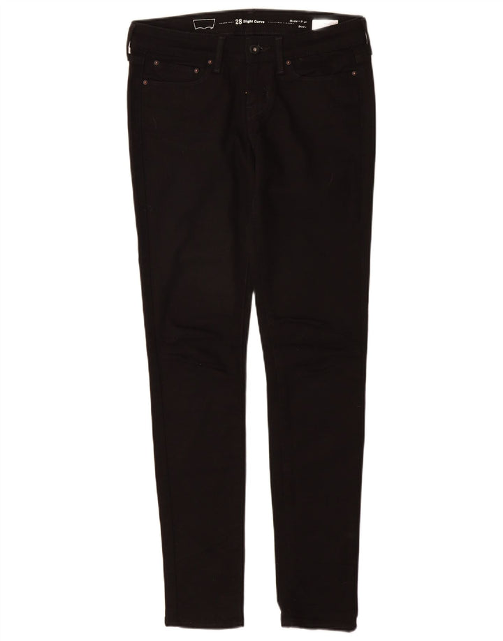 LEVI'S ženske uske traperice s blagim oblinama modernog rasta W25 L30 crni pamuk