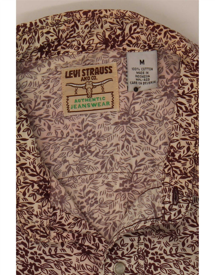 Levi's muška košulja srednje bordo boje cvjetnog pamuka