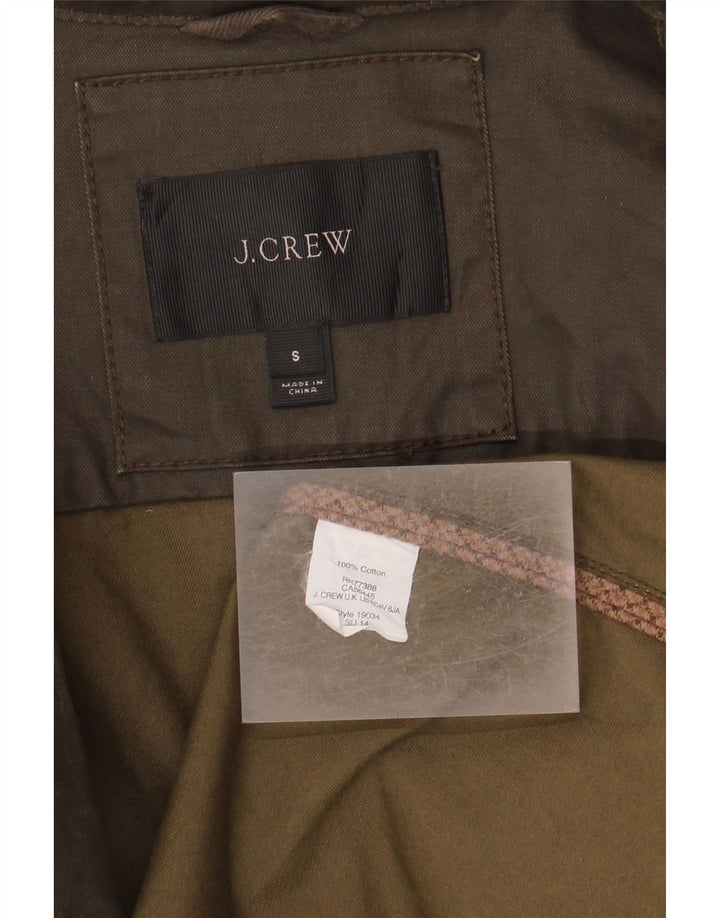 J. Crew Ženska pomoćna jakna UK 10 Mali kaki pamuk