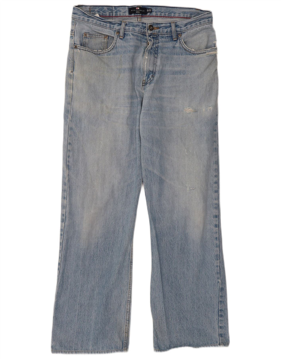 Marks & Spencer muške Blue Harbor Bootcut traperice W34 L31 Plavi pamuk