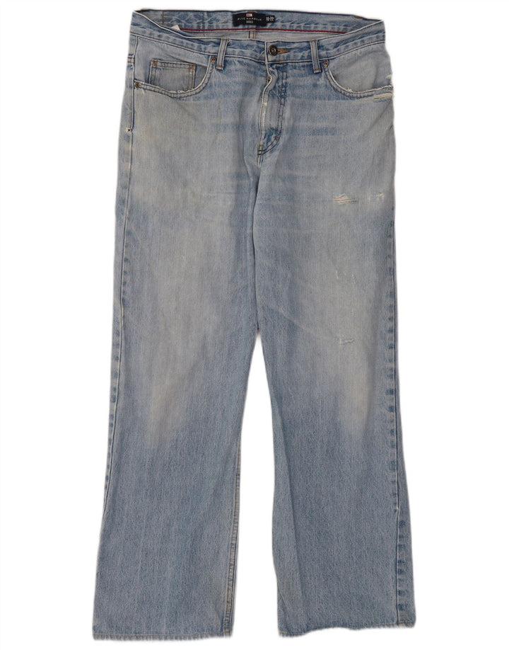 Marks & Spencer muške Blue Harbor Bootcut traperice W34 L31 Plavi pamuk