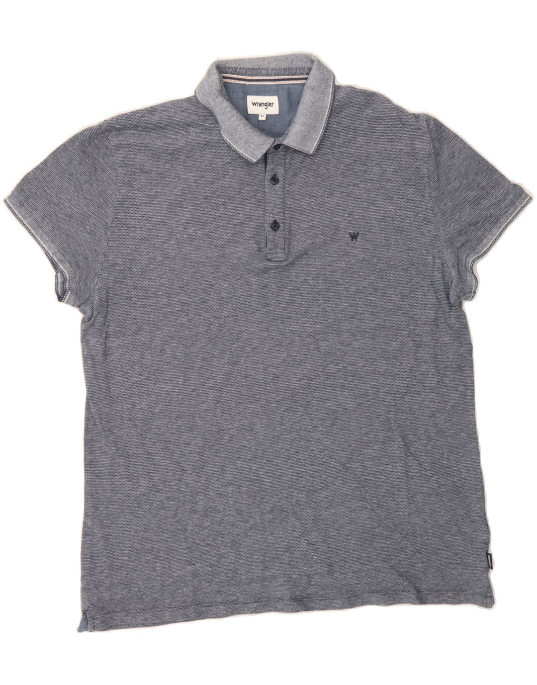 WRANGLER Mens Polo Shirt XL Blue Cotton Vintage Wrangler and Second-Hand Wrangler from Messina Hembry 