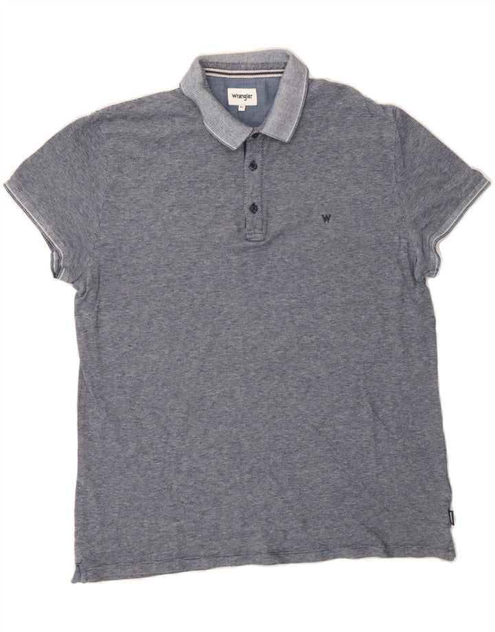 WRANGLER Mens Polo Shirt XL Blue Cotton Vintage Wrangler and Second-Hand Wrangler from Messina Hembry 