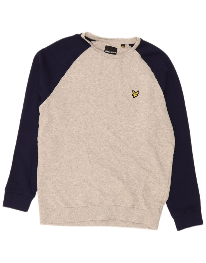 Lyle & Scott muška trenirka džemper srednje sive boje, pamuk