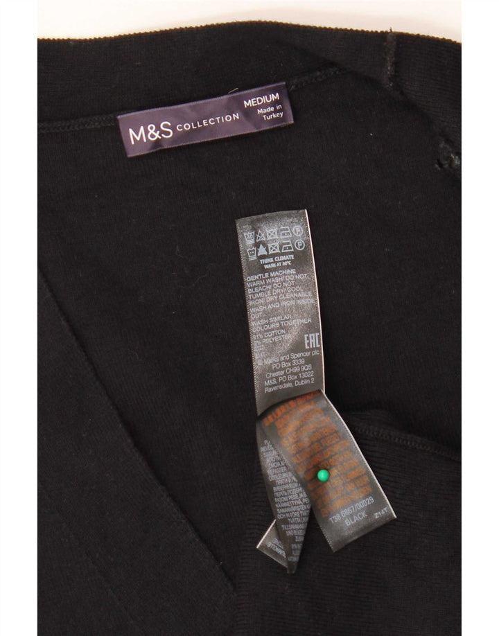 Marks & Spencer ženski kardigan pulover bez rukava UK 14 srednje crna