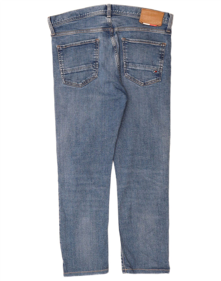 Tommy Hilfiger Mens Bleecker Slim Jeans W32 L27 Plavi pamuk
