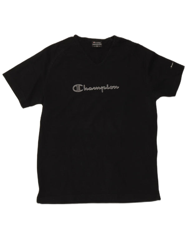 Champion ženska majica kratkih rukava s grafičkim motivima UK 18 XL crni pamuk