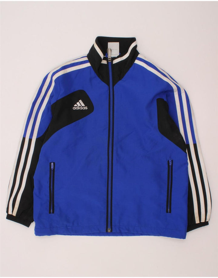 ADIDAS Gornja jakna trenirke za dječake 7-8 godina, poliester plave boje