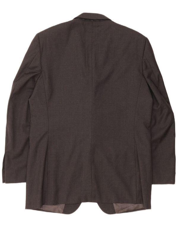 CARLO PIGNATELLI Muška jakna sa 3 gumba UK 40 Velika crna vunena