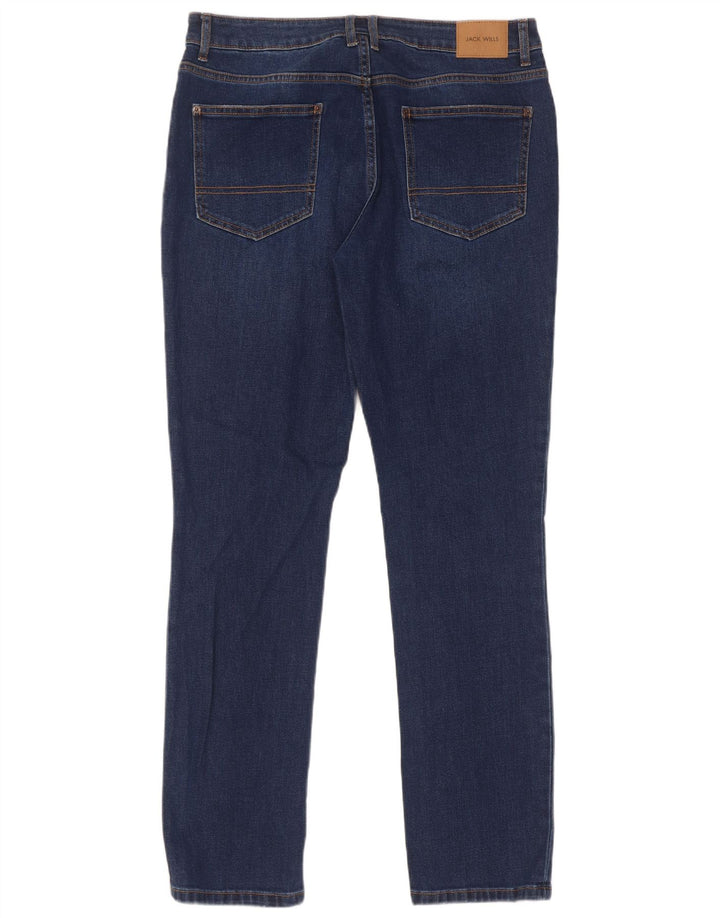 Jack Wills muške uske traperice W32 L34 tamnoplavi pamuk