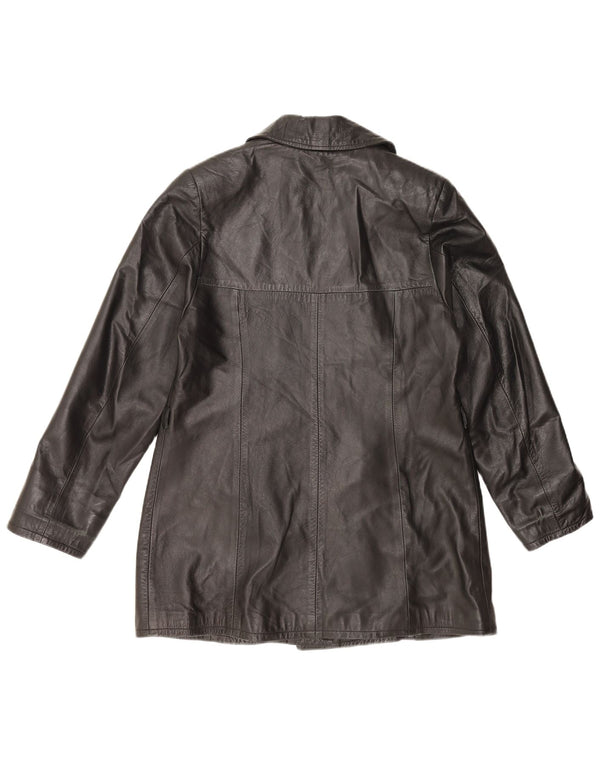 Vintage ženska kožna jakna UK 18 XL crna koža