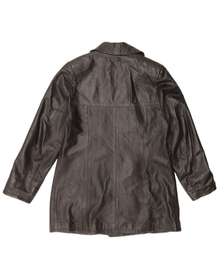 Vintage ženska kožna jakna UK 18 XL crna koža