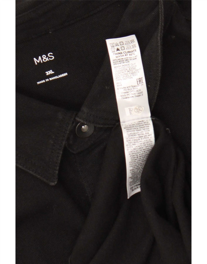 Marks & Spencer muška traper košulja 3XL crni pamuk