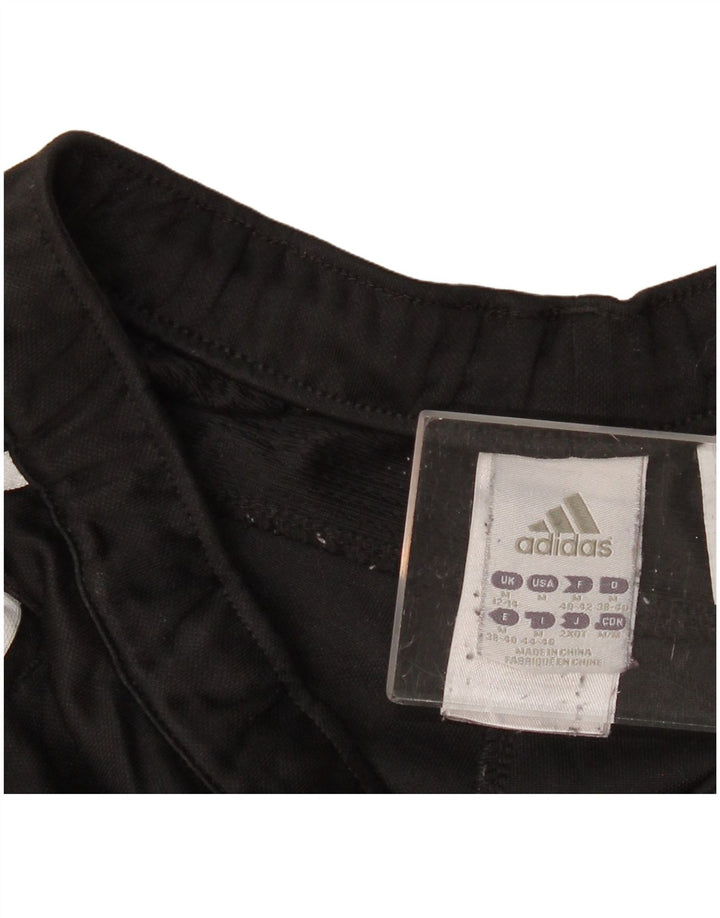 Adidas Ženske Graphic Trenirke Hlače UK 12/14 Srednje crni poliester