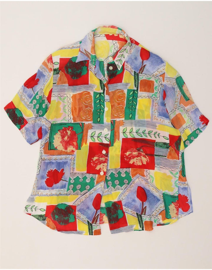 Vintage ženska dugačka košulja bluza EU 40 srednje raznobojna viskoza