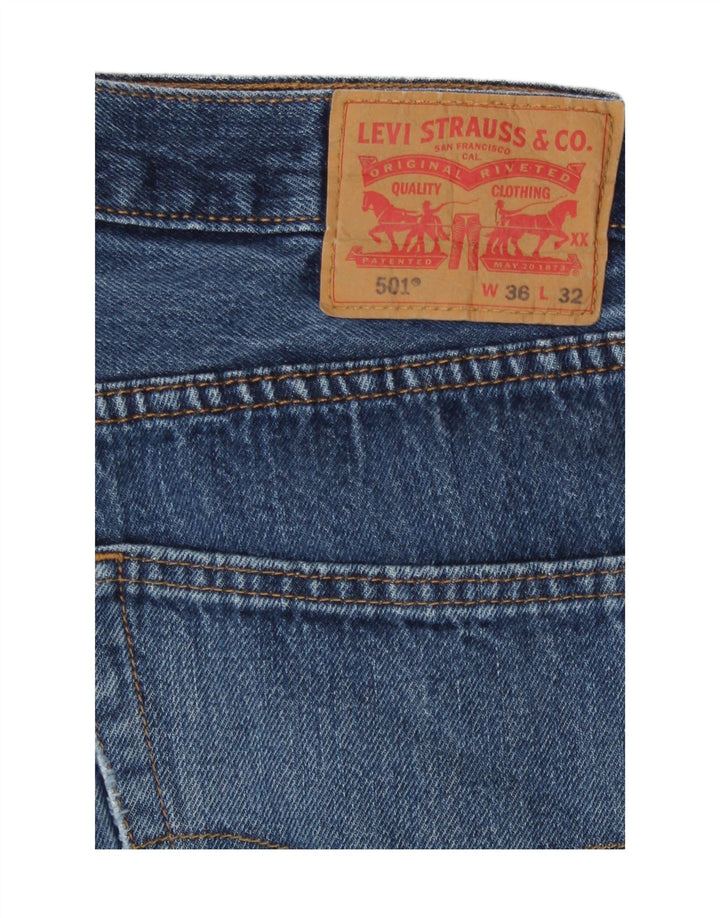 Levi's muške 501 ravne traperice W36 L32 plave