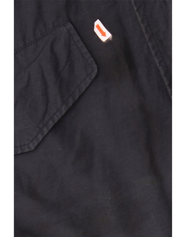 VINTAGE muška jakna vjetrovka UK 44 2XL tamnoplavi pamuk