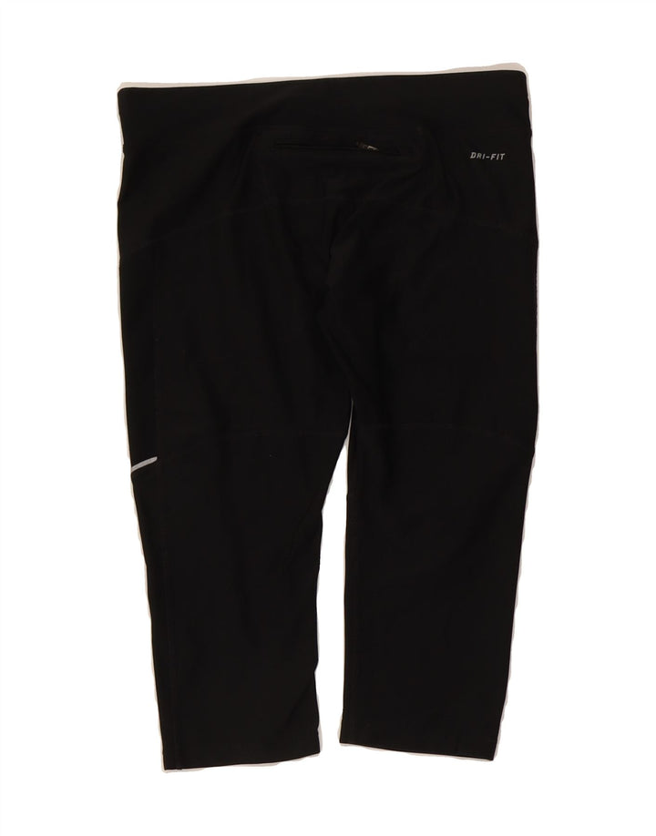 NIKE Womens Dri Fit Capri Leggings UK 12 Medium  Black Polyester Vintage Nike and Second-Hand Nike from Messina Hembry 