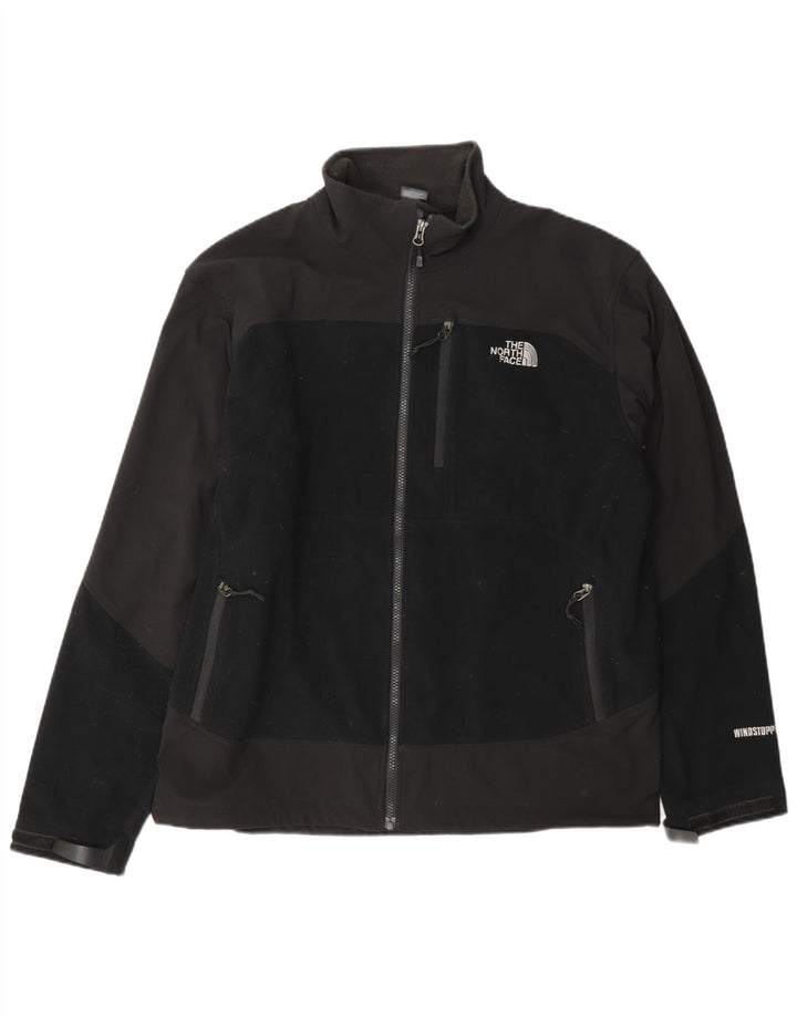 The North Face muška kišna jakna UK 40 veliki crni poliester u boji