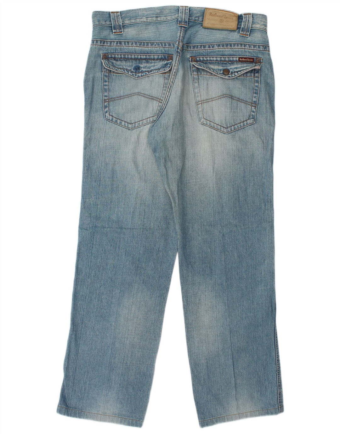 Marlboro Classics Mens Straight Jeans W38 L34 Plavi pamuk