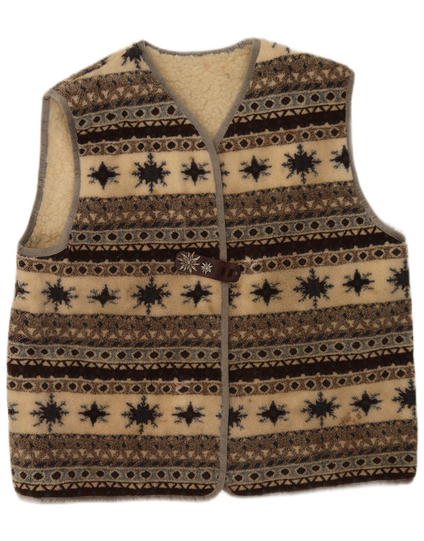 Vintage ženska jakna od flisa UK 18 XL Višebojna djevičanska vuna Fair Isle
