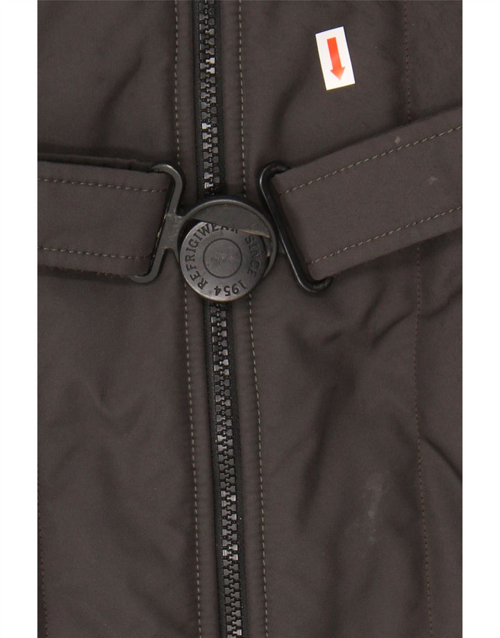 Refrigiwear ženski podstavljeni kaput s kapuljačom IT 46 veliki kaki najlon